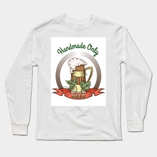 Beer Mug in Vintage Style Long Sleeve T-Shirt